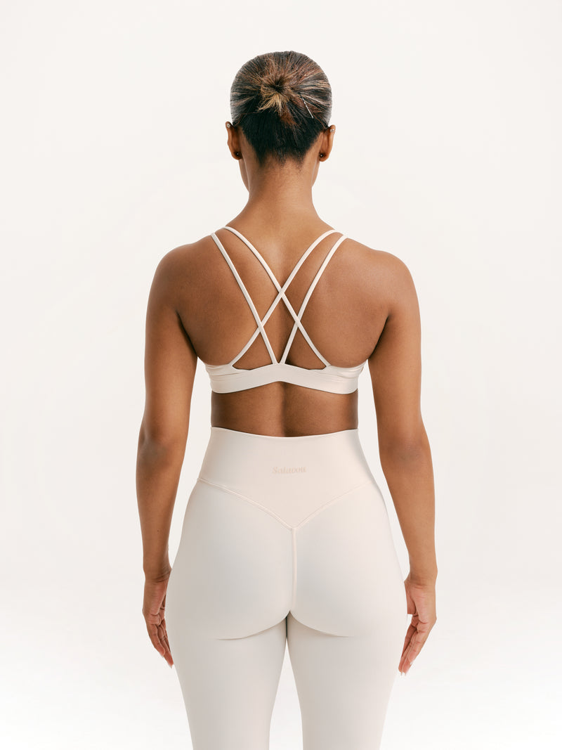 Interlace Bra Beige